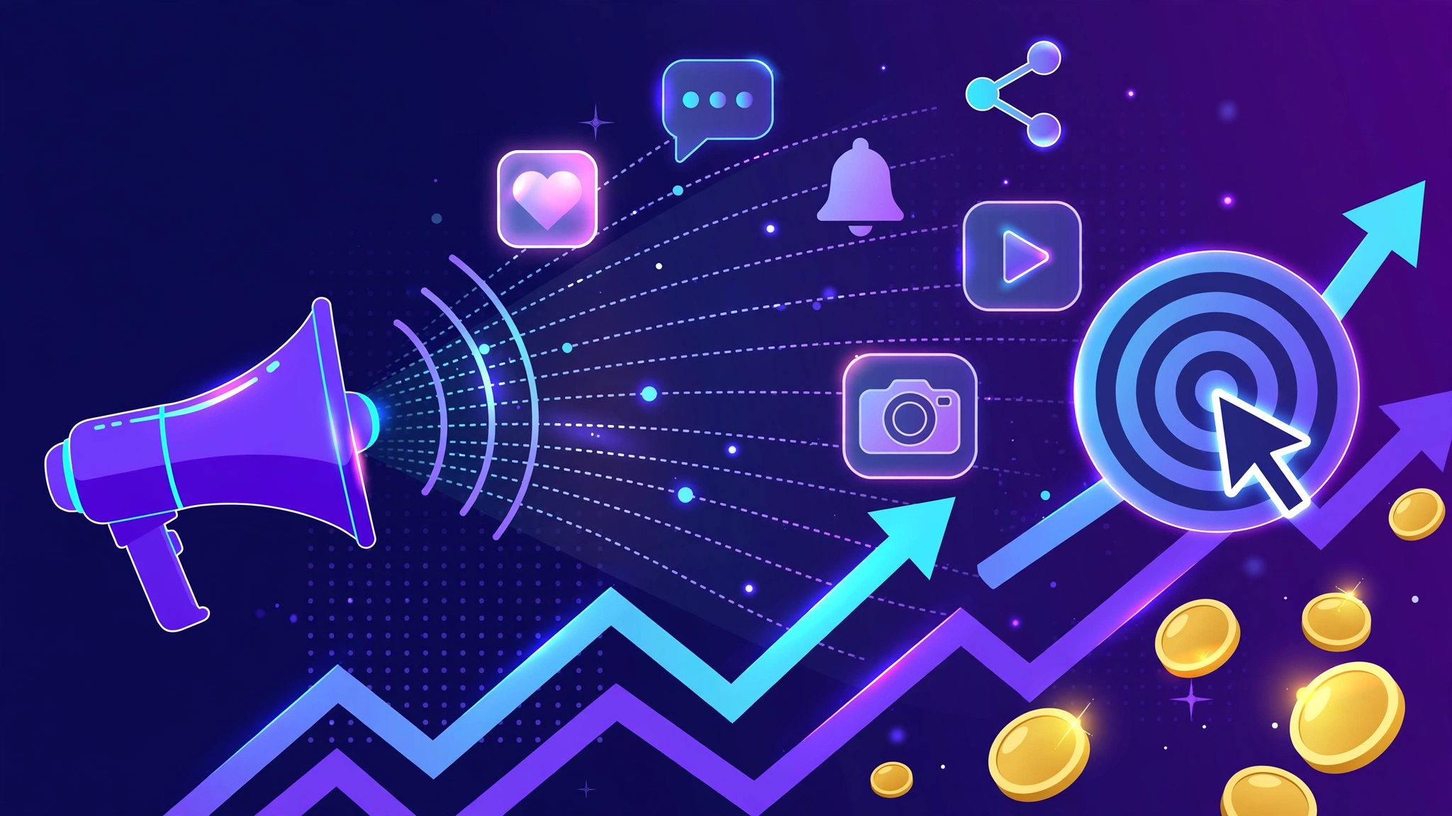 Paid social media advertising service